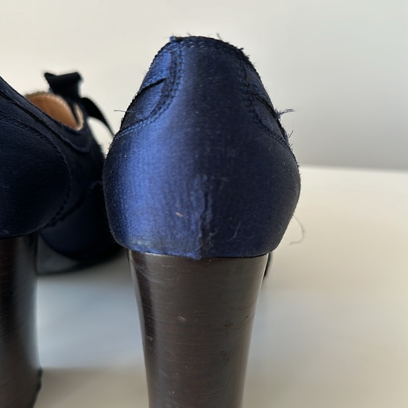 Authentic LANVIN Ribbon-Lace Satin Oxford Size US7 EU37 - Picture 12 of 12